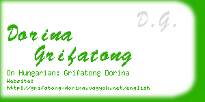 dorina grifatong business card